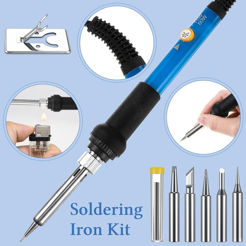 Yaocom 17 Pack Port Replacement Set Include 2 Pc Ports With 4 Pcs Repair Kit 9 Pcs Soldering Iron Kit Solder Wick Braid Compatible with XBOX One S Console Accessories Parts [video game] - Image 5